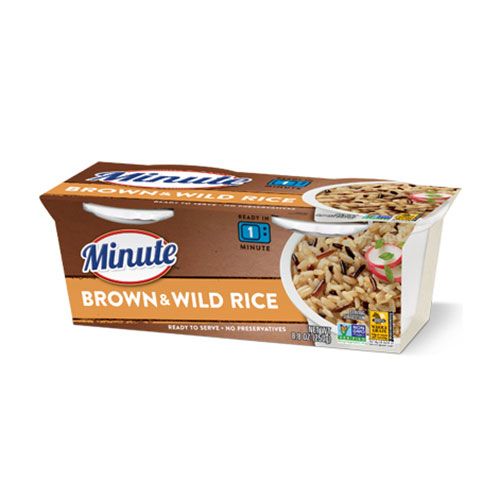 Pack Arroz Integral Salvaje Instantaneo Minute 124 grs